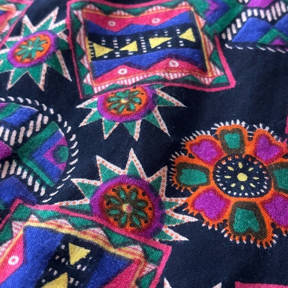 Sorrel vintage blouse with geometric colorful print size 22 - Picture 11 of 11